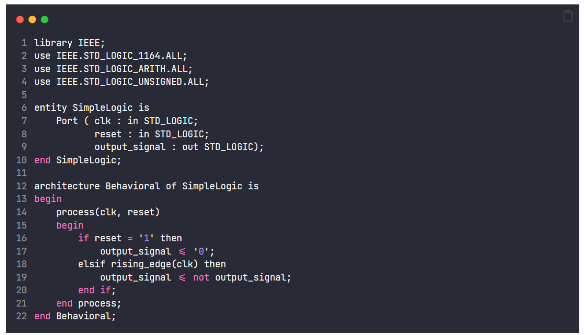 FPGA Code Example