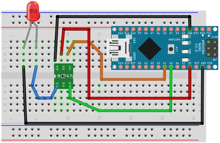 MCP4725 Breakout Board Interfacing with Arduino