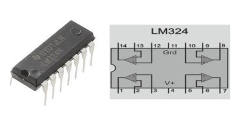LM324 Comparator Pinout