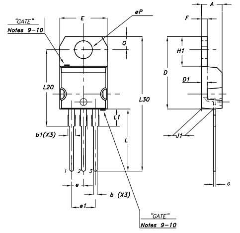 TIP127 Package Outline