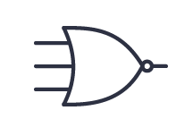 3-input NOR gate symbol