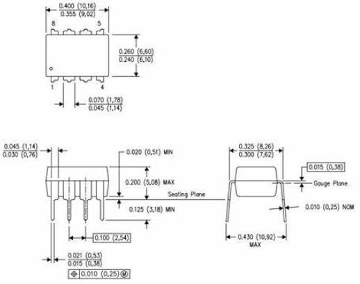 LM741CN Package Outline