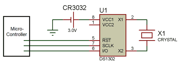 Operating Circuit for DS1302