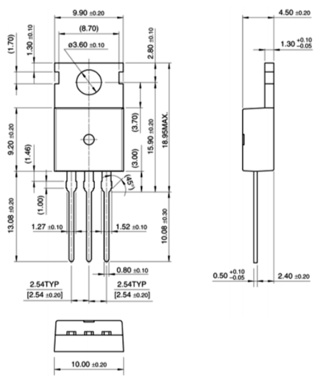 LM7812 Dimensions